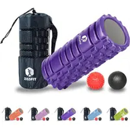 Foam Roller - Medium Density Deep Tissue Massager for Muscle Massage and Myofascial Trigger Point Release, Multicolor
