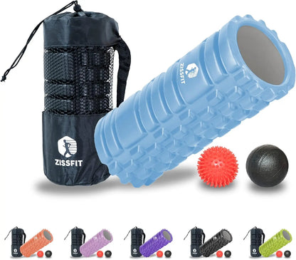 Foam Roller - Medium Density Deep Tissue Massager for Muscle Massage and Myofascial Trigger Point Release, Multicolor