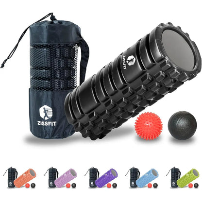 Foam Roller - Medium Density Deep Tissue Massager for Muscle Massage and Myofascial Trigger Point Release, Multicolor