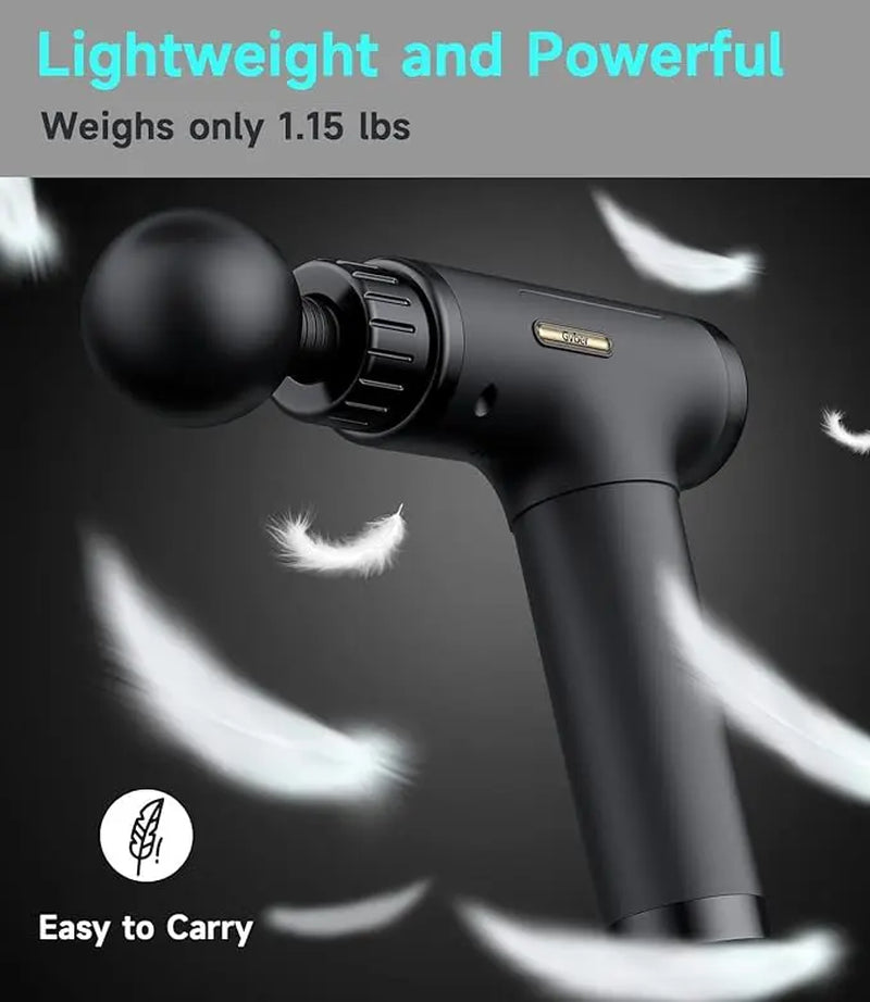 Handheld Electric Fascia Massager Gun Massage Devices Neck , Handheld Mini Massager Gun Contains 6 Massage Head,Quiet Portable Comfort, Dealsforyoudays
