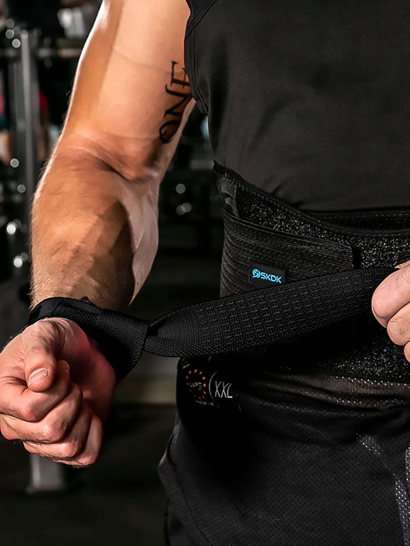 1Pair Adjustable Wrist Wrap, Elastic Wrist Guard, Wrist Protection Band for Weight Lifting, Crossfit, Powerlifting, Strength Tra