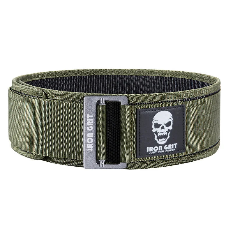 Quick Locking Weightlifting Belt Adjustable Nylon Gym Workout Belts for Men and Women Deadlifting Squatting Lifting Back Support