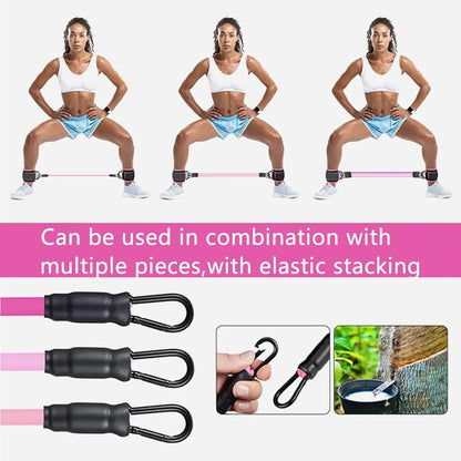 Ankle Resistance Bands, Ankle Resistance Bands with Cuffs, Ankle Bands for Exercise, Hip Exercise Equipment for Hip Training with Kickbacks, Hip Lift Bands, Leg and Hip Fitness Training