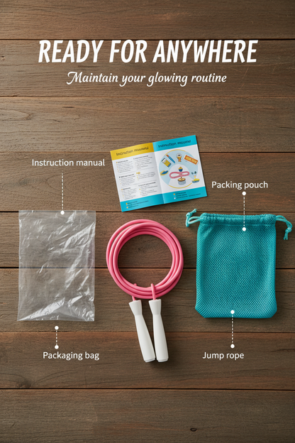 Adjustable Jump Rope – Tangle-Free PVC